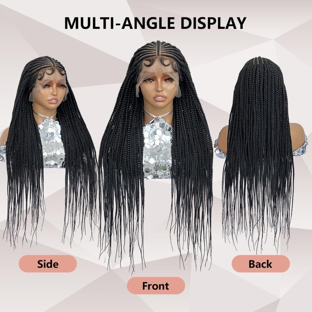 [36 INCH] 13x6 Knotless Box Braided Wig - Picture 5 of 7